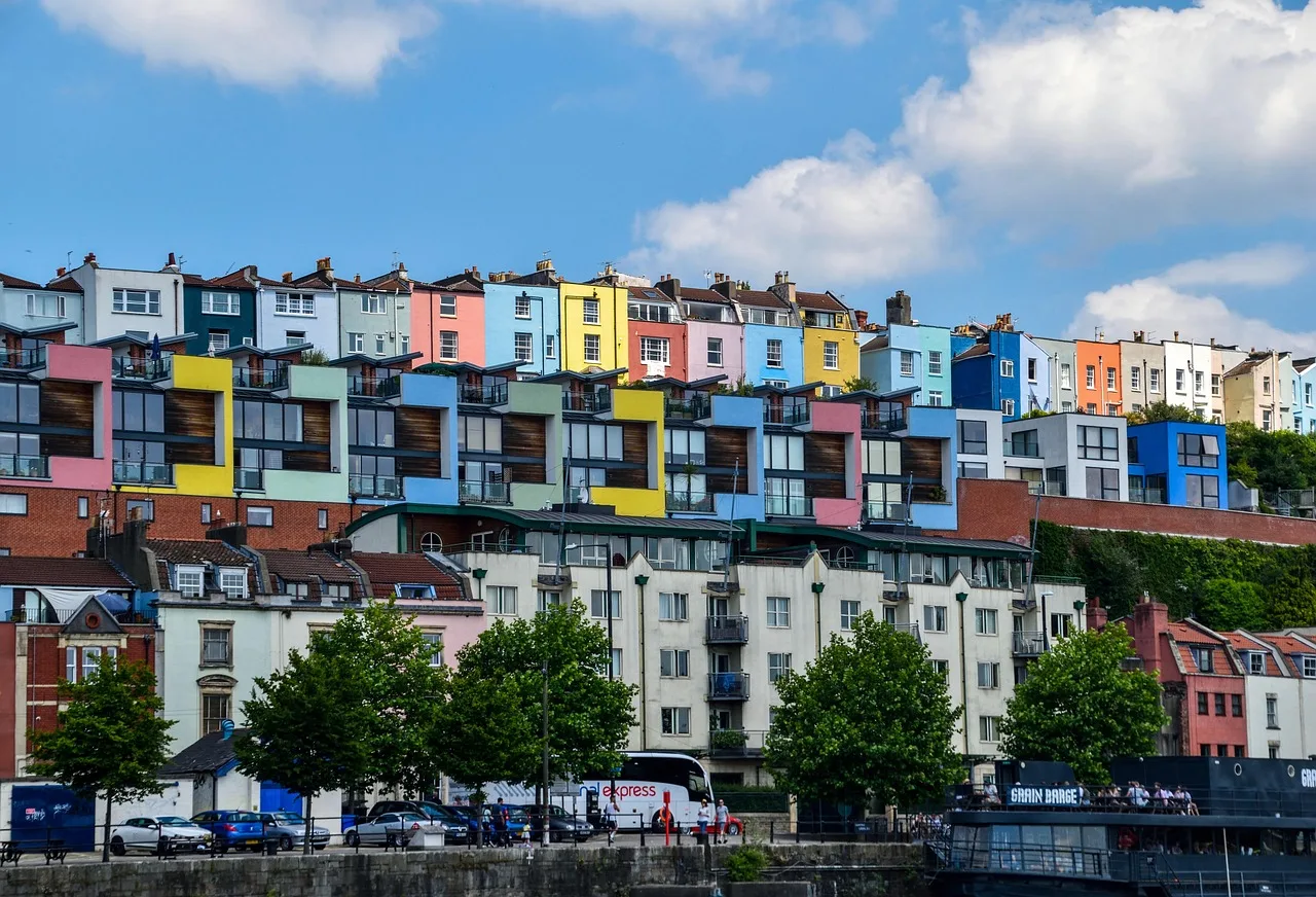houses, colour, colourful, bristol, colorful, architecture, building, home, exterior, residential, city, apartment, modern, town, property, urban, street, blue home, blue street, bristol, bristol, bristol, bristol, bristol